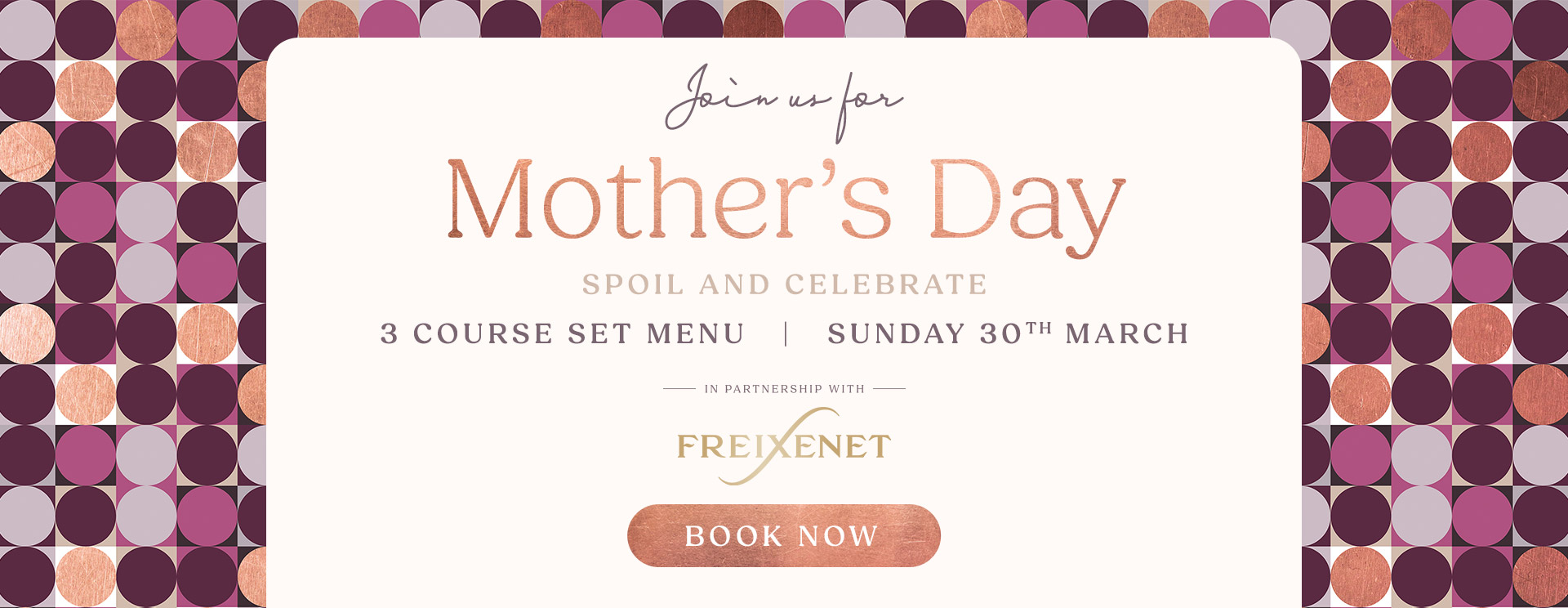 Mother’s Day menu/meal in Sutton Coldfield